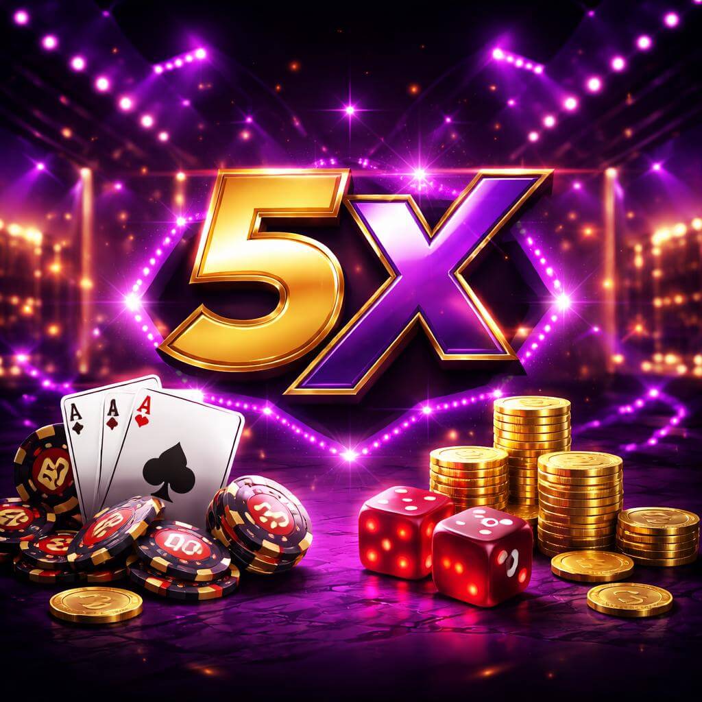 5X gaming platform featuring modern casino rooms jackpot games and smooth mobile play